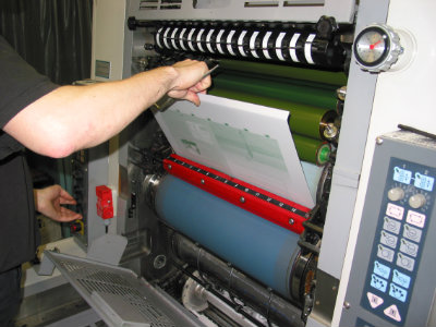 preparing offset printer