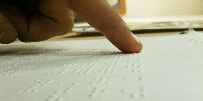 Braille text